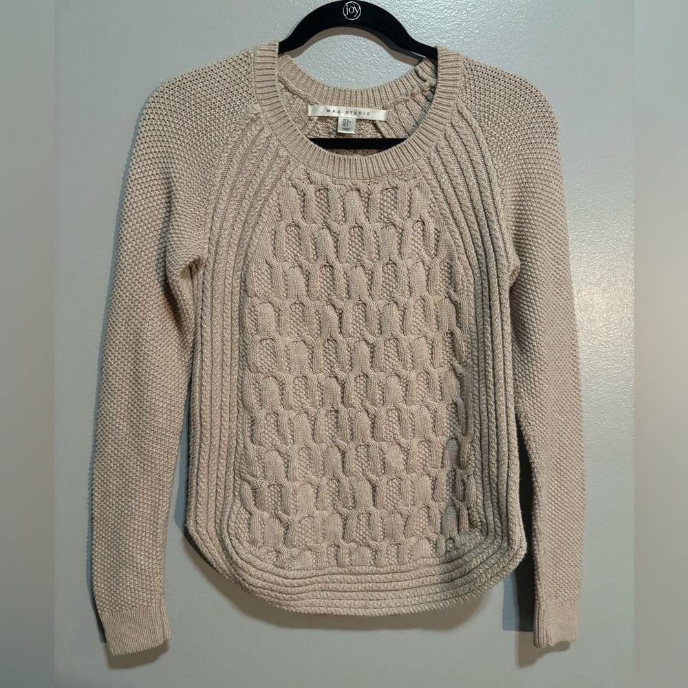 Max Studio Cable Knit Sweater